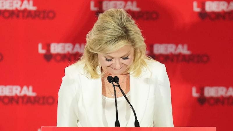 Bonnie Crombie loses her own riding but commits to staying on as Liberal leader