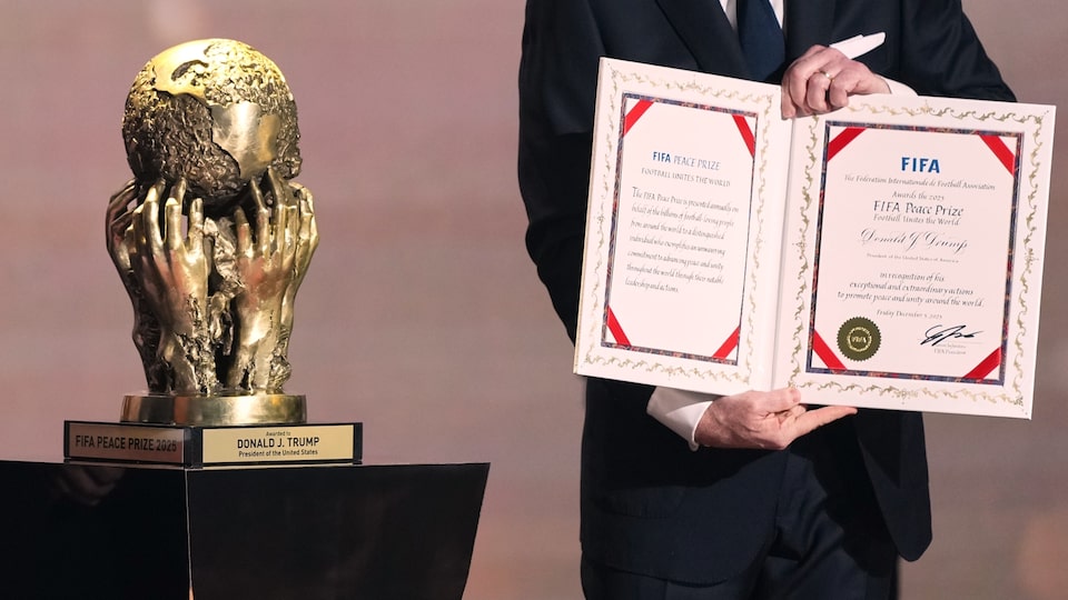 U.S. President Trump awarded first-ever FIFA Peace Prize