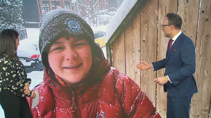 'It's gonna be a long day': Exhausted kid Carter Trozzo returns with new appreciation for shovelling