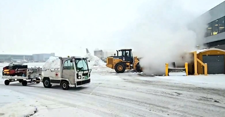Pearson posts video of snow clearing operations