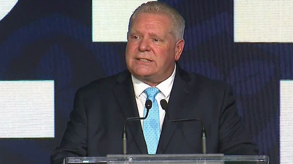 ‘The people have spoken’: Watch Doug Ford’s victory speech after winning 3rd majority in Ontario